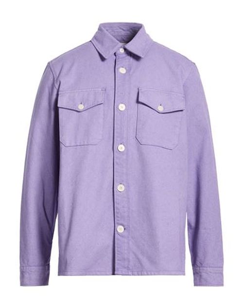 Man Shirt Lilac Size L Recycled cotton, Cotton
