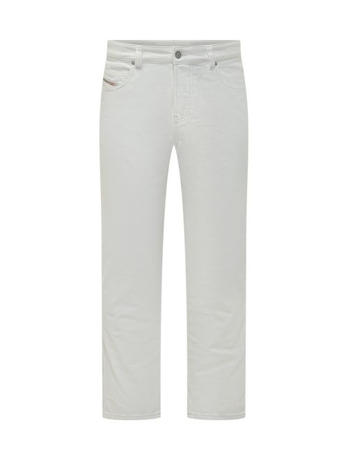 White Straight Mid Rise Jeans