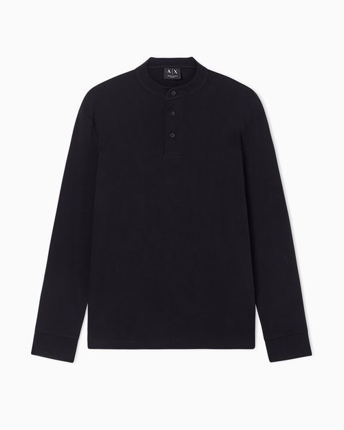 Slim-fit short-sleeved cotton polo shirt