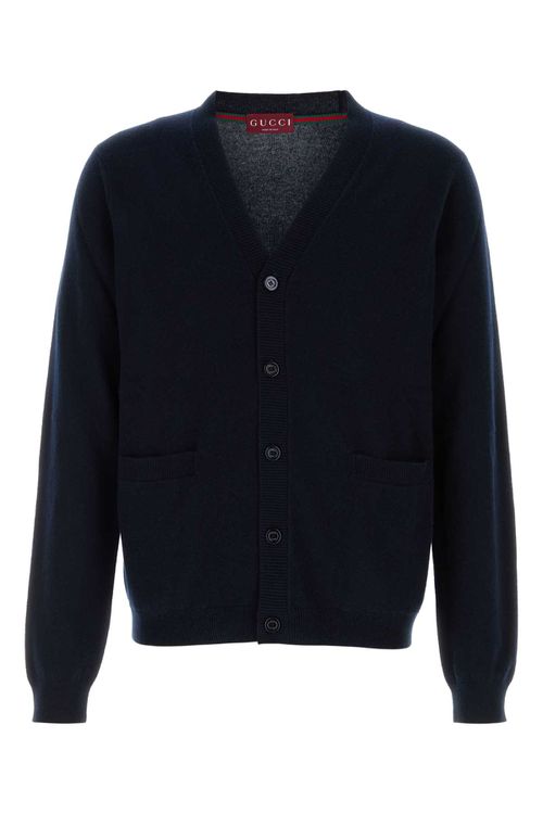 Midnight Blue Cashmere Cardigan