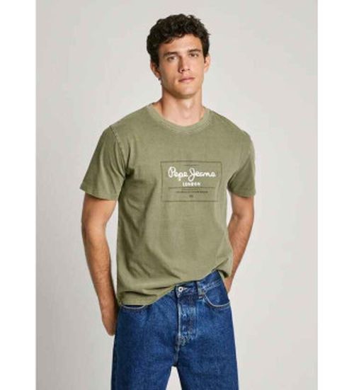 Pepe Jeans for man. PM509650 Simon T-shirt green (L), Casual, Cotton, Short sleeve