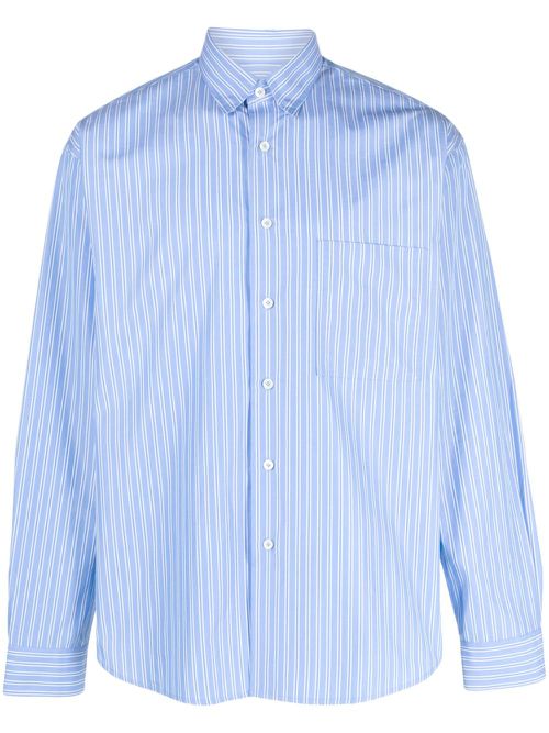 Striped long-sleeve shirt - Blue