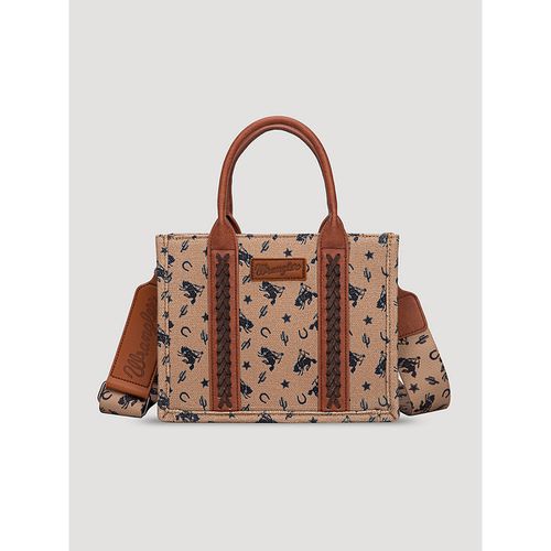 Rodeo Print Mini Tote in Brown
