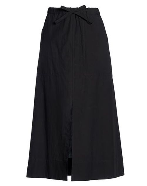 Woman Midi skirt Black Size 4 Cotton