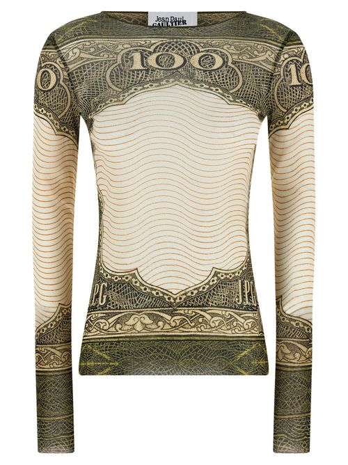 Green Cartouche Blouse — cream