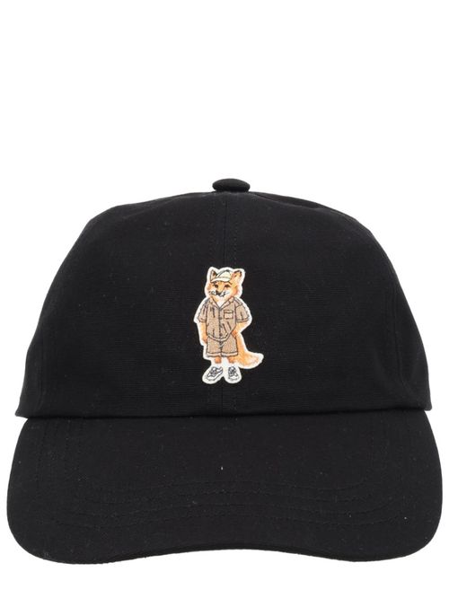 Black Dressed Fox Embroidered Baseball Hat