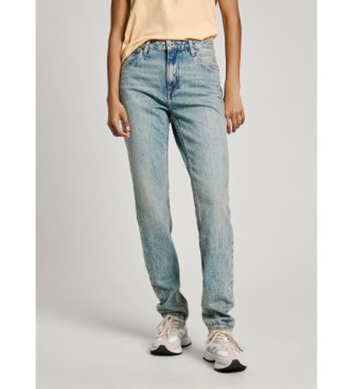 Pepe Jeans for woman. PL204591MS1 Jeans Tapered Hw blue (26/32), Casual, Denim, Organic Cotton, Sustainable