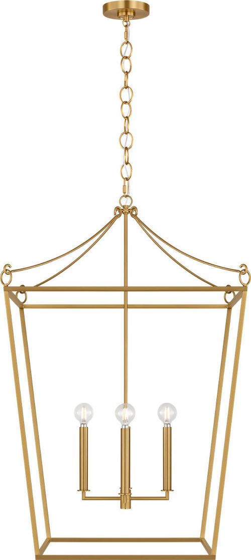 Burnished Brass Lantern from the Carlyle Collection