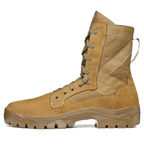 GARMONT TACTICAL T8 Bifida Military Combat Boots for Men and Women, Army, Air Force, AR670-1 Compliant Footwear, Suede Leather, Multi-Terrain Shoes, Coyote
