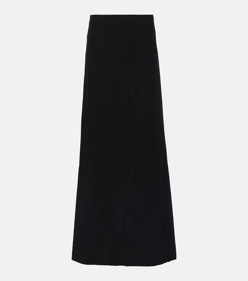 Virgin wool maxi skirt
