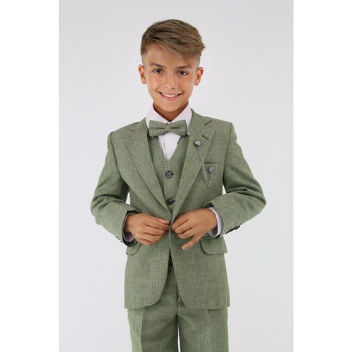 Slim Fit Textured 8-Piece Formal Suit Set