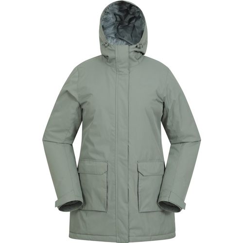 Mountain Warehouse 'Ranger' Womens Parka Jacket Breathable Water Resistant Padded Coat Forest Green