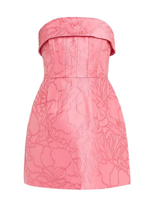 Women's Petra Floral Jacquard Minidress - Pink