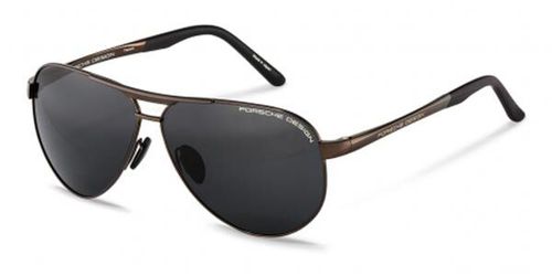 Porsche Design P8649 E Men's Sunglasses Brown Size 62