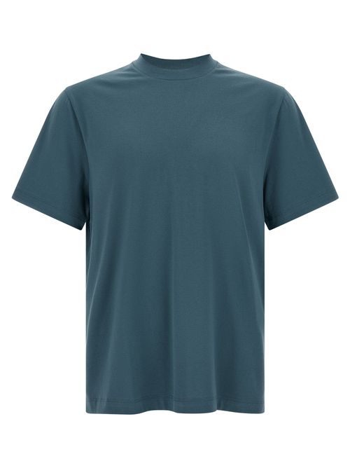 Logo-Embroidered Cotton T-Shirt — Teal