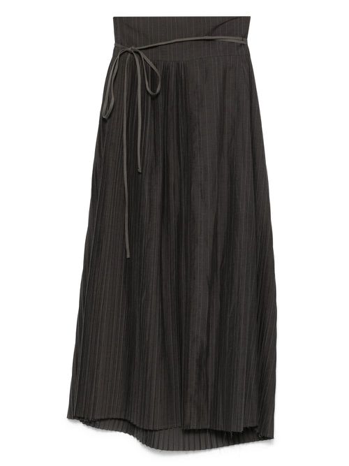 Individual Sentiments pleated midi skirt - Grey