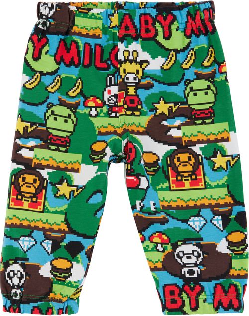 BAPE Baby Multicolor Baby Milo Game Pattern Sweatpants