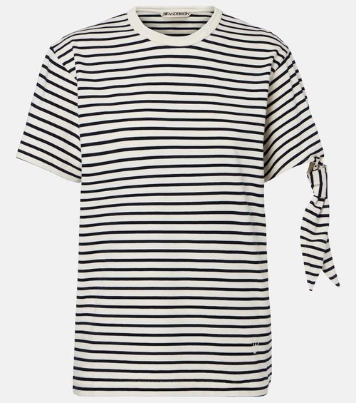 Striped cotton jersey T-shirt