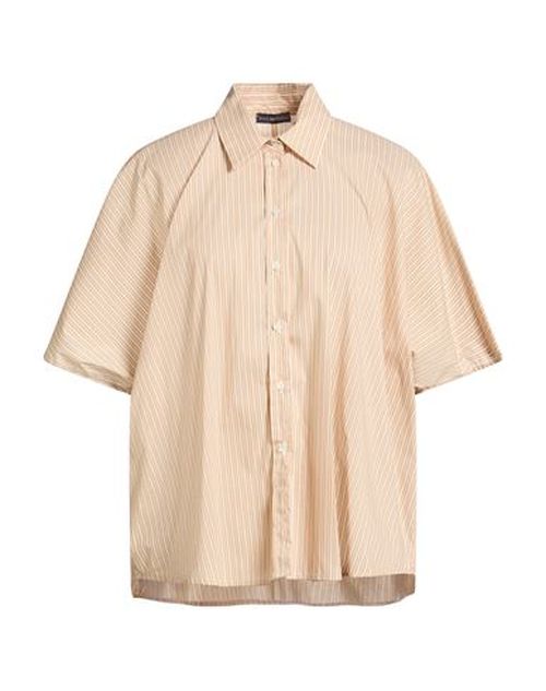 Woman Shirt Beige Size 6 Cotton, Polyamide, Elastane