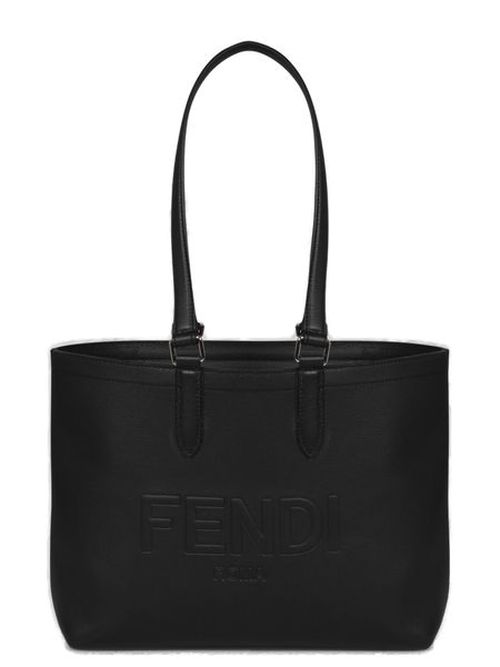 Fendi Roma Logo Embossed Tote Bag