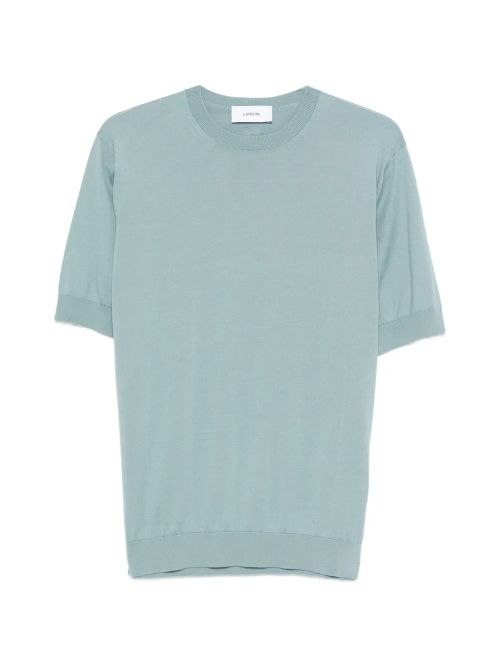 Men's Cotton Crewneck T-Shirt with Ribbed Trim