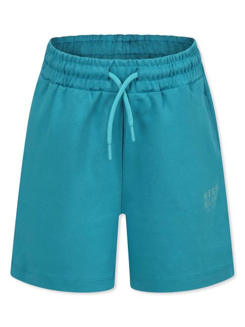 Logo-print shorts - Green