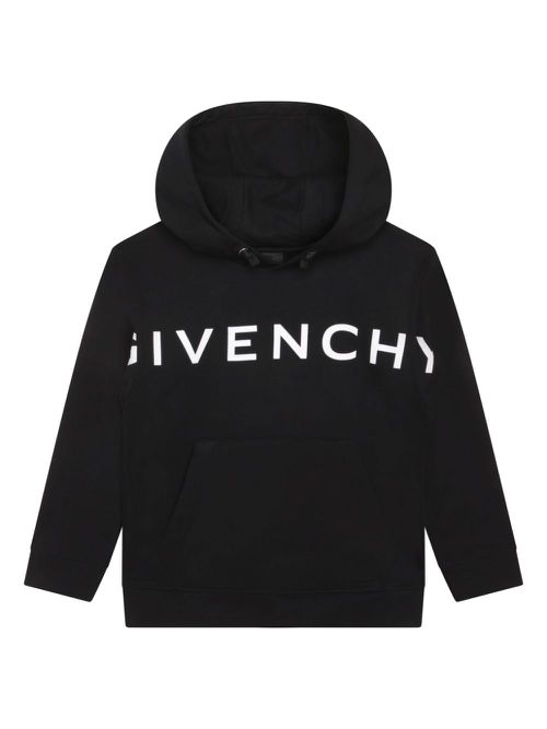 4G star-print hoodie - Black