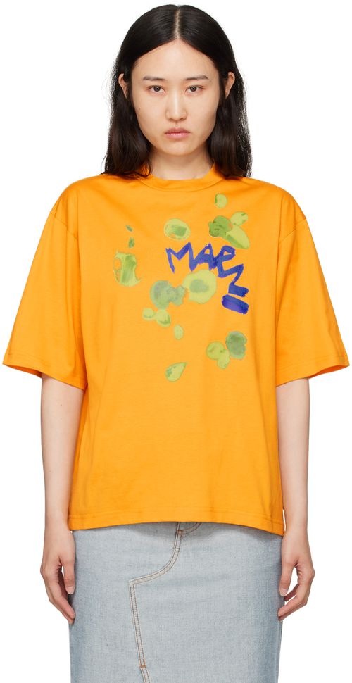 Marni Yellow Dripping Flower T-Shirt