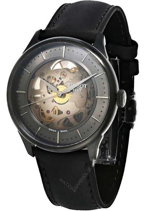 TISSOT Chemin Des Tourelles Skeleton 39MM Men's Watch T139.836.36.441.00 / T1398363644100