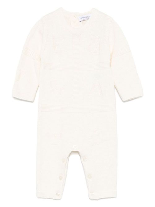 Logo-intarsia pajamas - White