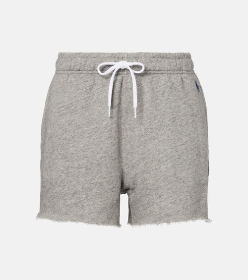 Cotton-blend fleece shorts