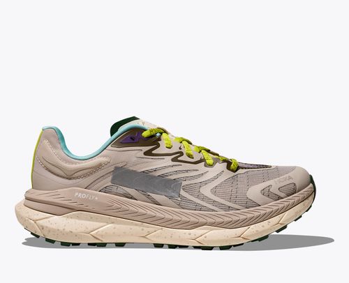 HOKA Tecton X 2 MAAP Shoes in Pumice Stone/Limeade