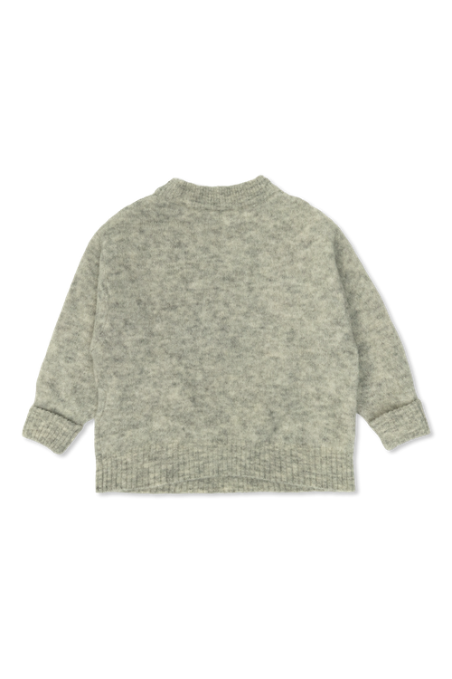Sweater With A Round Neckline, Unisex, Grey