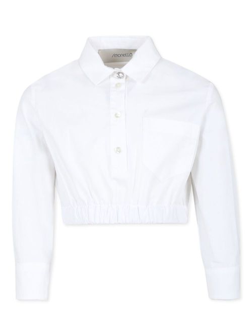 Cropped shirt - White