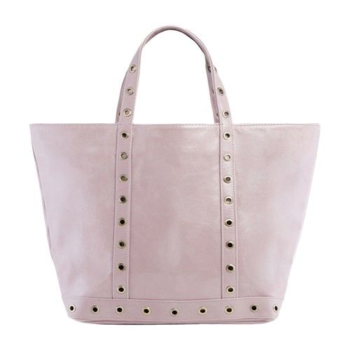 Leather M cabas tote