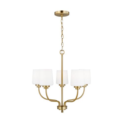 Windom 5-Light Traditional Chandelier in Satin Bra