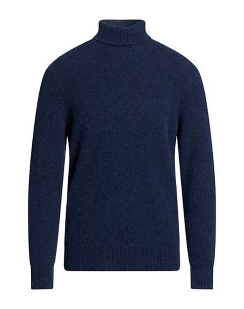 Man Turtleneck Navy Size 40 Alpaca wool, Polyamide, Wool, Elastane