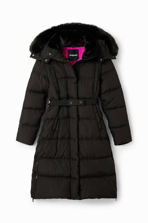 Padded belted coat