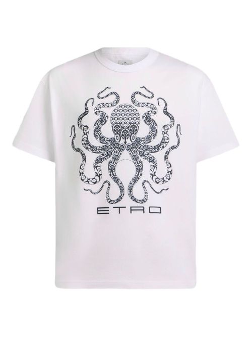 ETRO logo-print T-Shirt - White