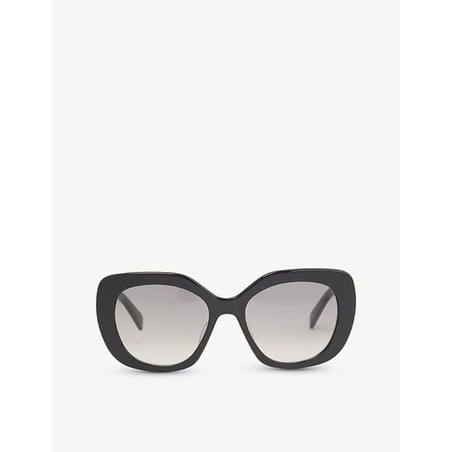 Womens Black CL40226U Butterfly-frame Acetate Sunglasses