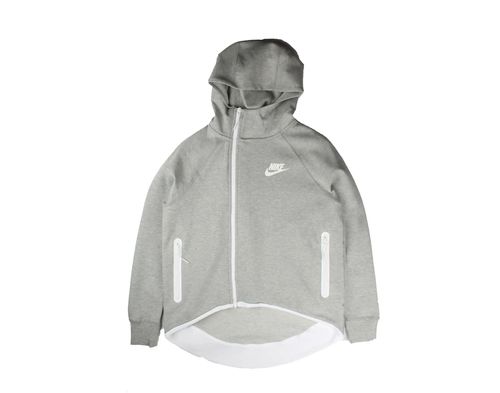 Sportswear Tech Fleece Cape Women Hoodie Dark Grey Heather/Matte Silver-White