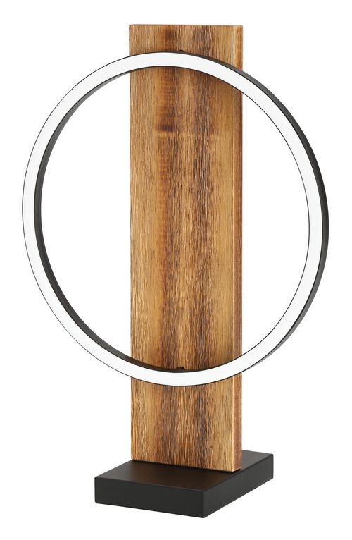 Brushed Pine Wood LED Table Lamp from the Boyal Collection