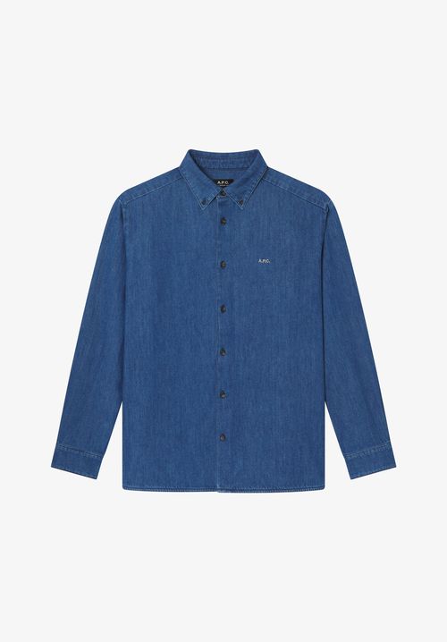 A. P.C. Men's Mathias Shirt Size: Small in Blue