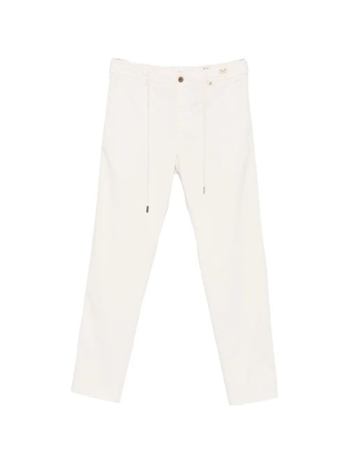 Drawstring-Waist Trousers — Off-white