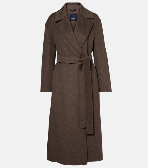 Luna virgin wool wrap coat