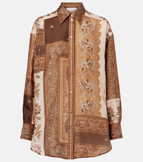 Lucky bandana silk satin shirt