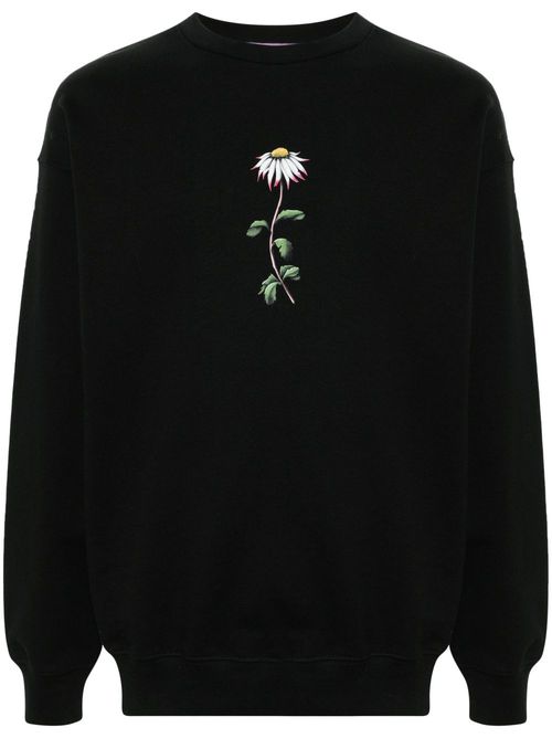 Macca floral-print sweatshirt - Black