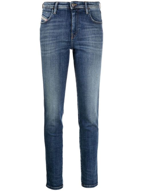 Babhila low-rise slim-cut jeans - Blue