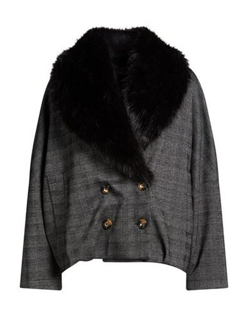 Woman Jacket Charcoal Size S Polyester, Viscose, Elastane