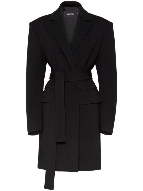 Belted coat - Black